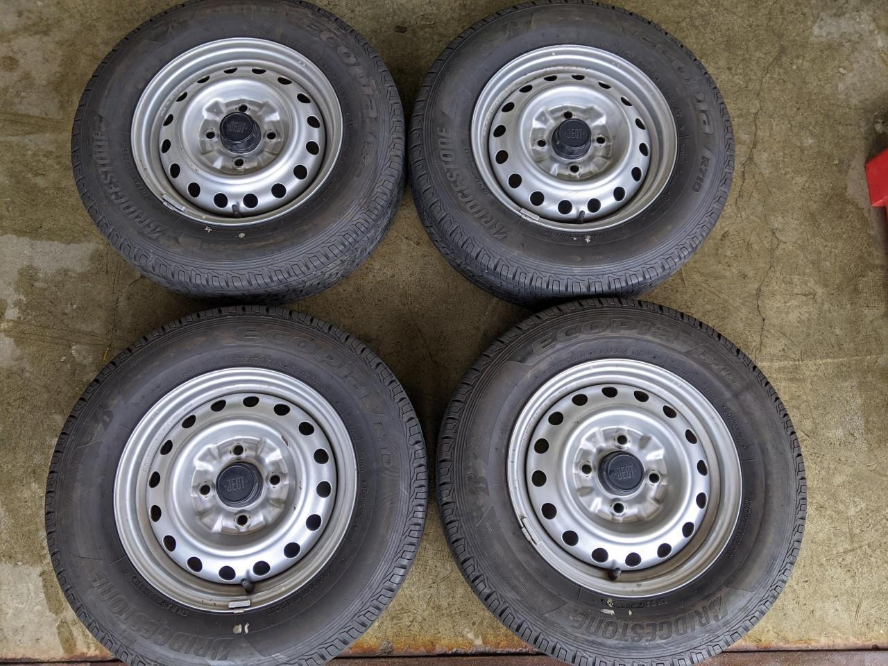 Комплект шин BRIDGESTONE ECOPIA R710 + штатные стальные диски 291059 Nissan штатный стальные диски