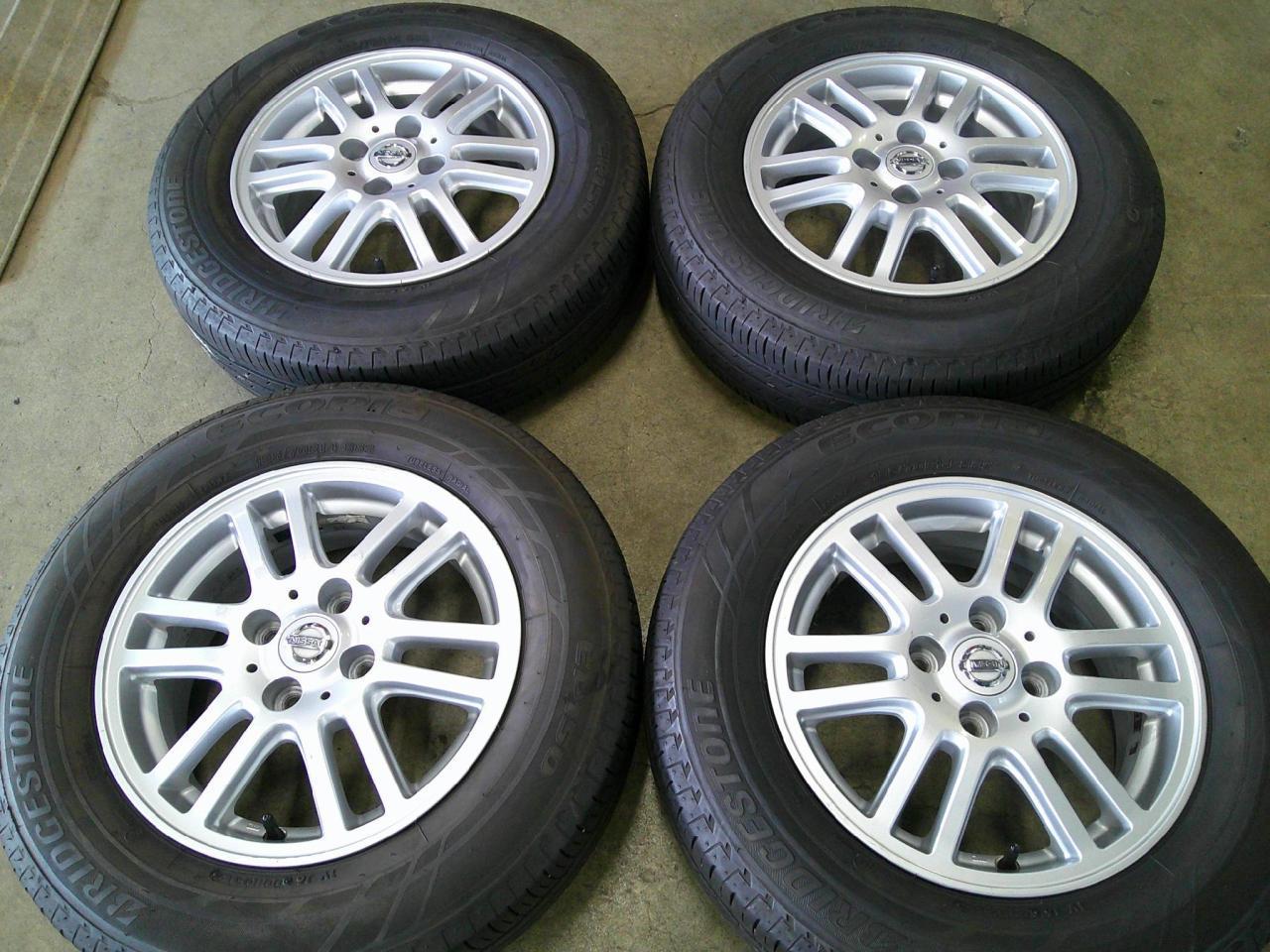 Комплект шин BRIDGESTONE ECOPIA EP150 + штатные диски Nissan штатный 6 шт спицы