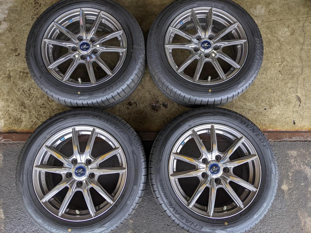 Комплект шин DUNLOP ENASAVE RV505 + диски weds LEONIS NAVIA 04
