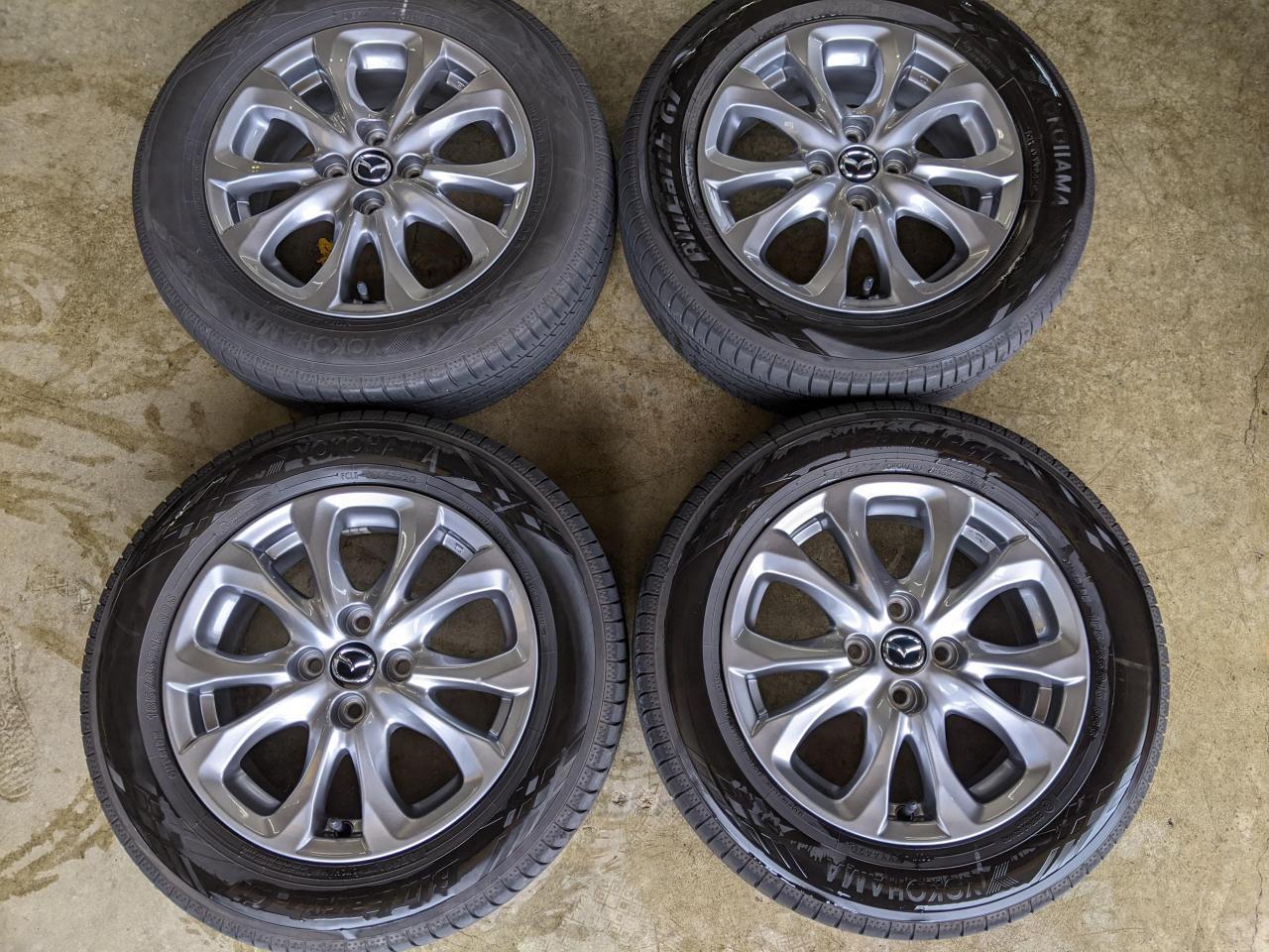 Комплект шин YOKOHAMA BluEarth GT AE51 + штатные диски 245545 Mazda MAZDA2