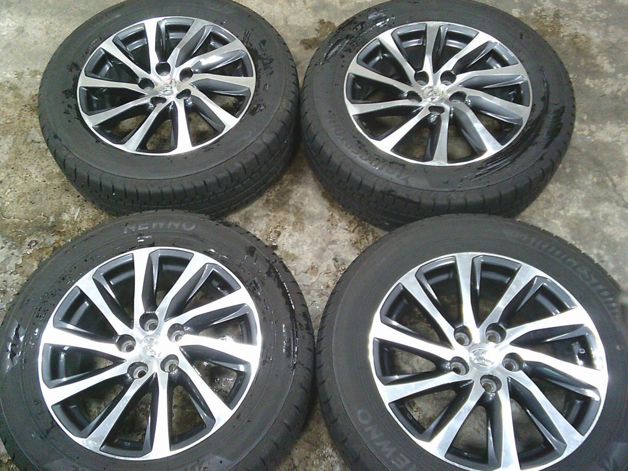 Комплект шин BRIDGESTONE NEWNO + штатные диски Toyota 30 серии Alphard (дорестайл)