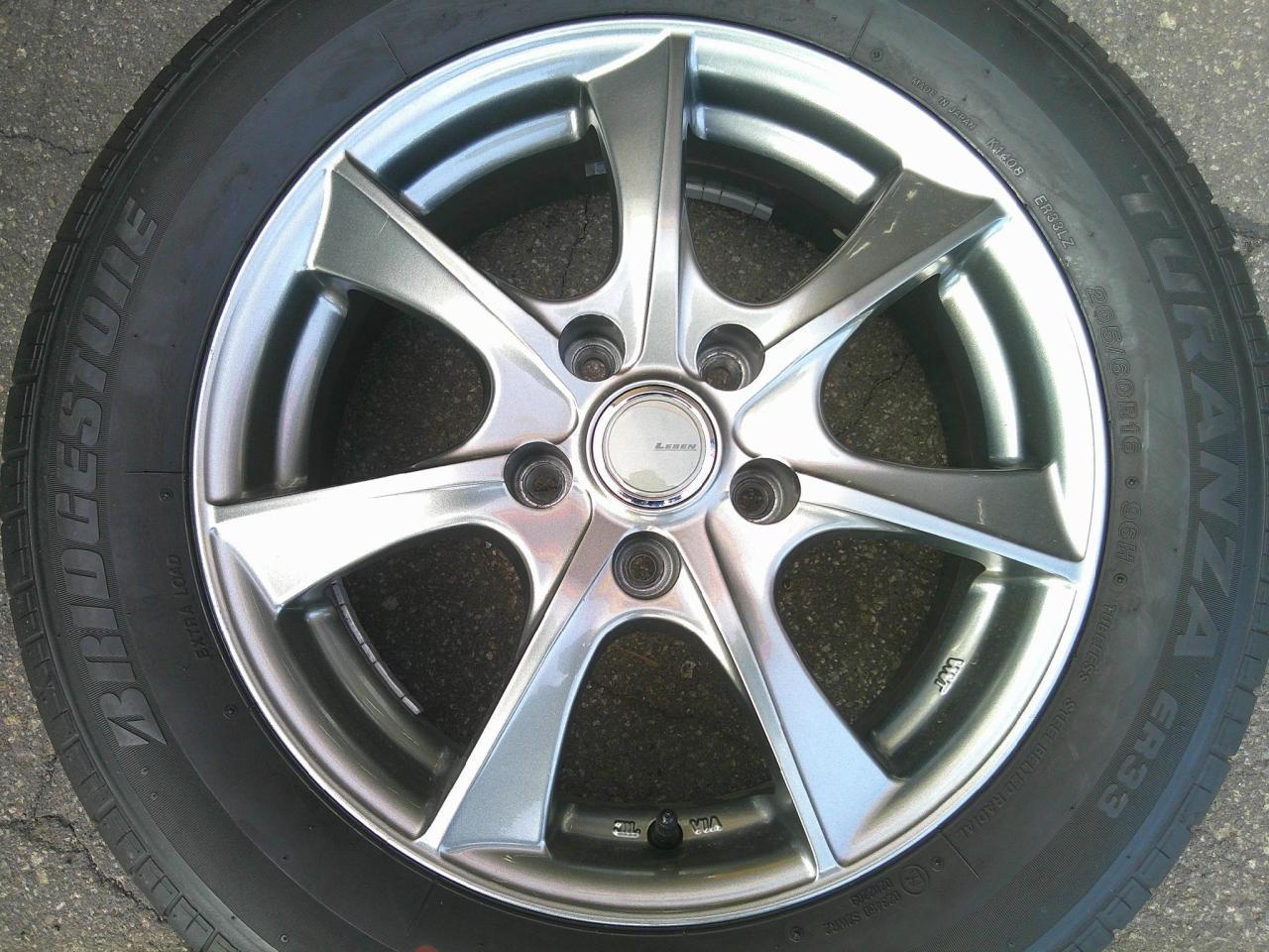 Комплект шин BRIDGESTONE TURANZA ER33 + диски AUTOBACS SEVEN LEBEN BX