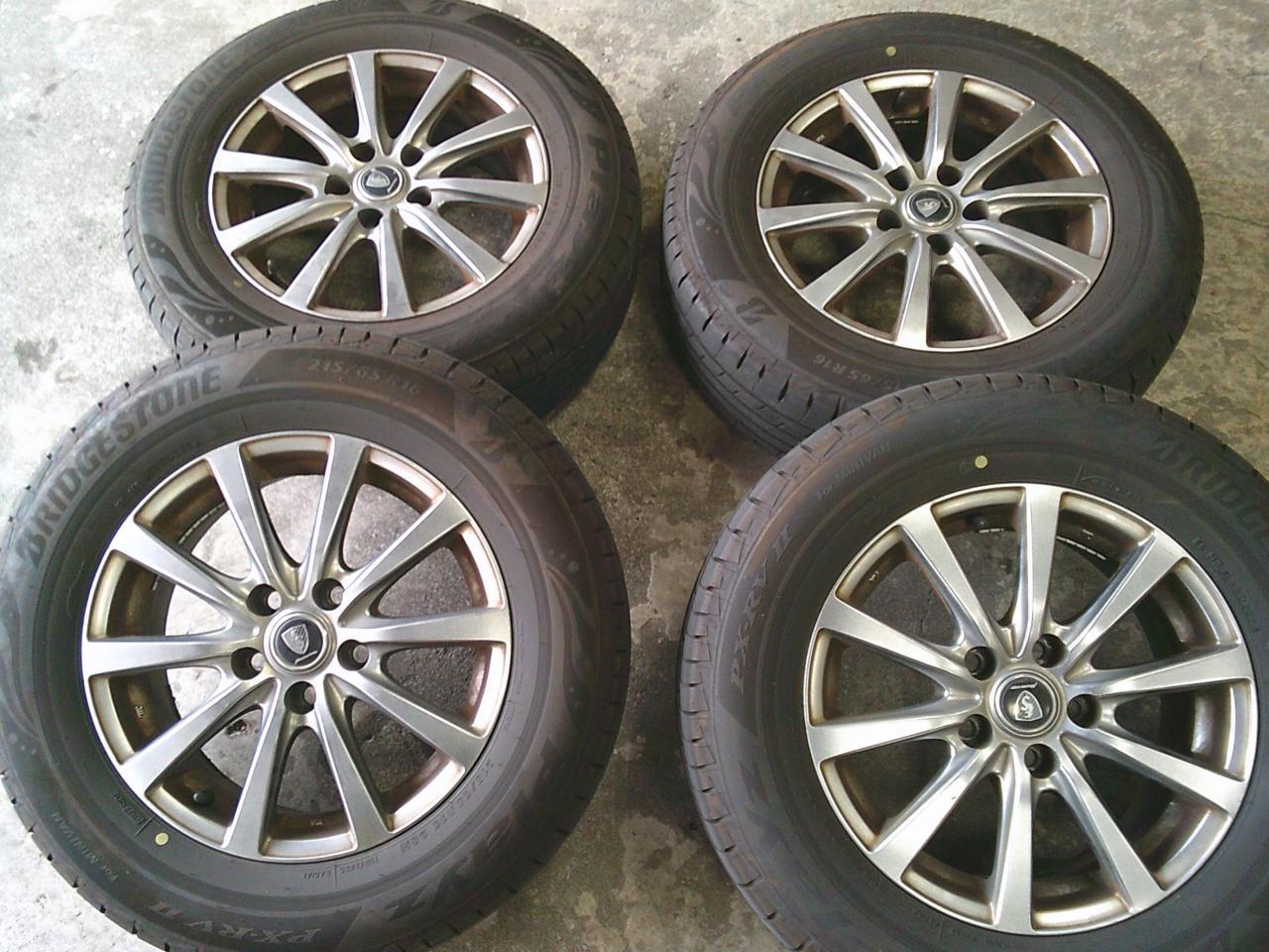 Комплект шин BRIDGESTONE Plays PX-RVⅡ + диски MARUKA SERVICE MANARAY SPORT EUROSPEED X10
