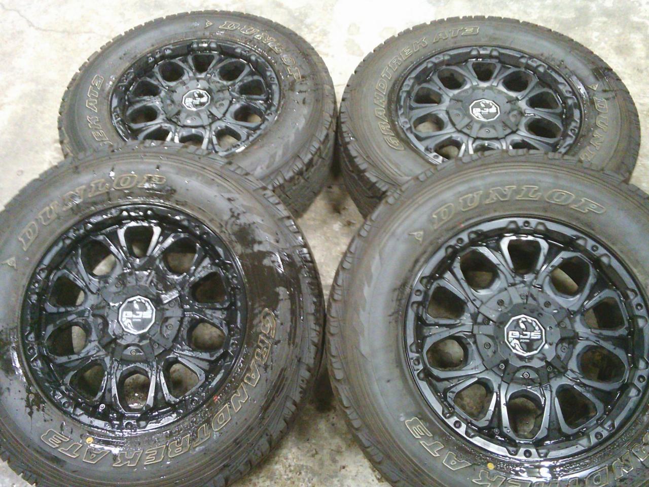Комплект шин DUNLOP GRANDTREK AT3 + диски WORK CRAG BJS