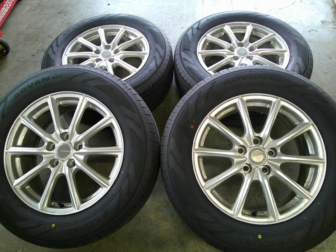 Комплект шин YOKOHAMA ADVAN V03 + диски ECO FORME SE-15