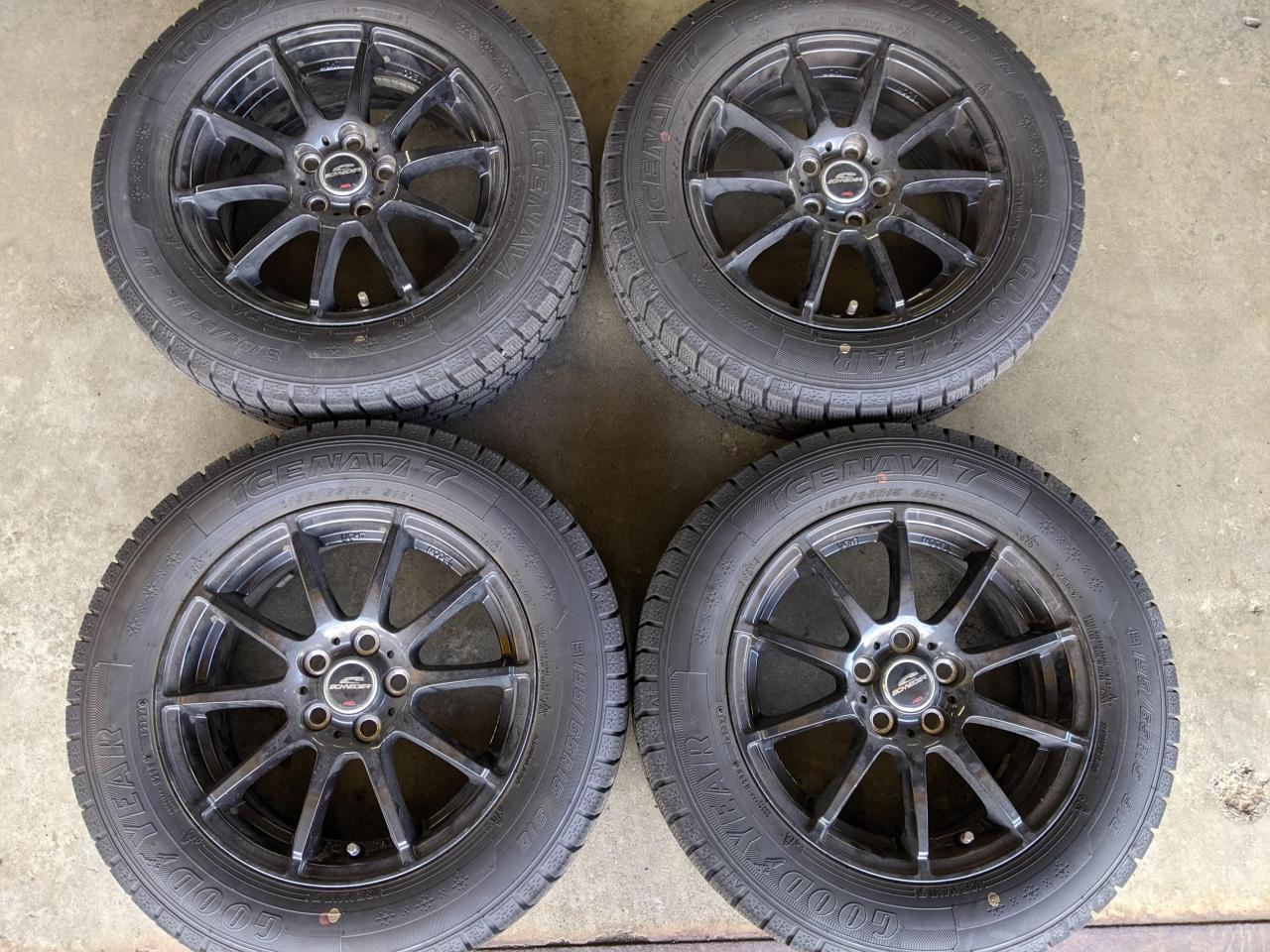 Комплект шин GOODYEAR ICENAVI 7 + диски A-TECH SCHNEIDER StaG