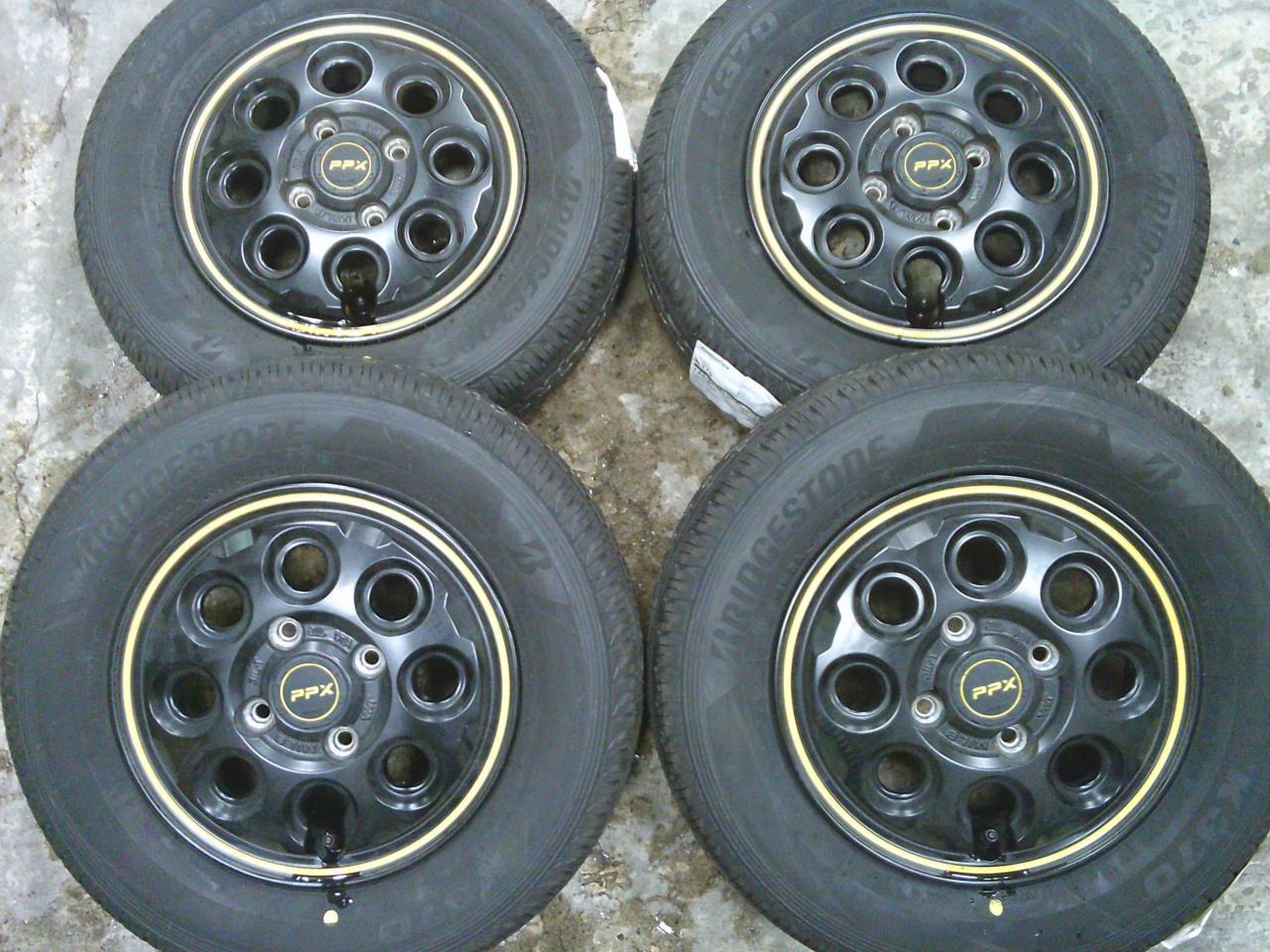 Комплект шин BRIDGESTONE K370 + диски KYOHO PPX MIL8