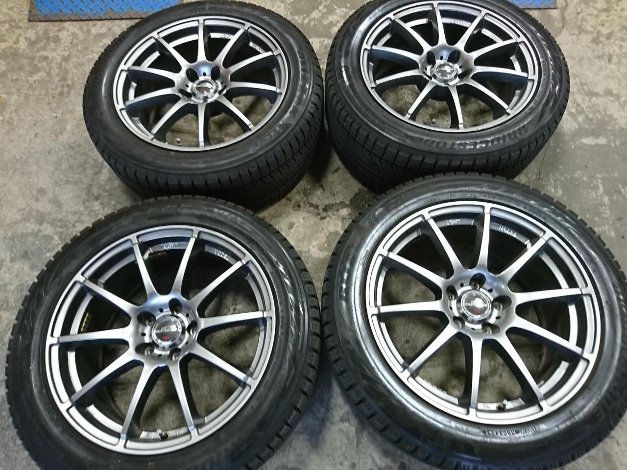 Комплект шин BRIDGESTONE BLIZZAK VRX2 + диски A-TECH SCHNEIDER StaG
