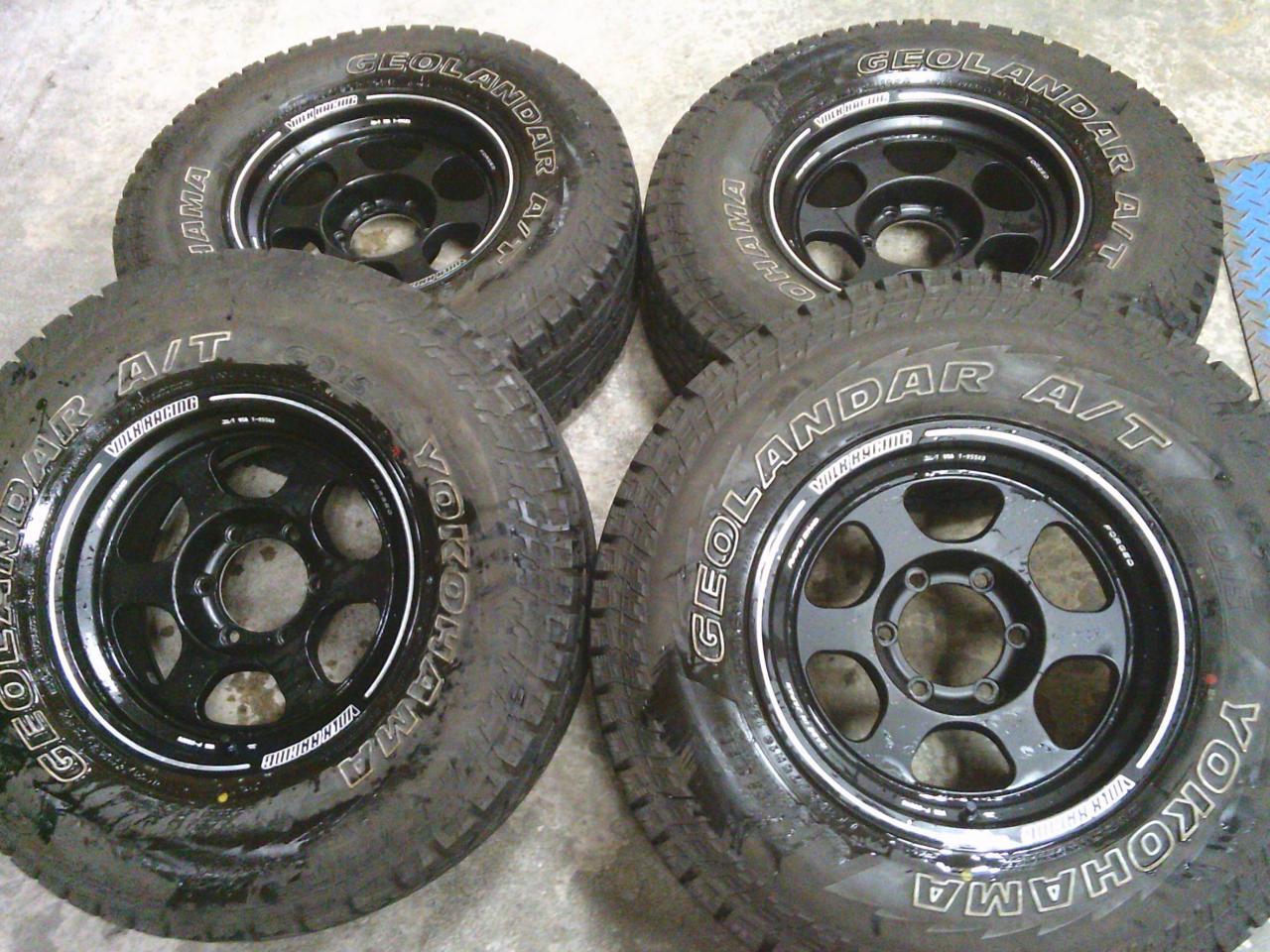 Комплект шин YOKOHAMA GEOLANDER A/T G015 + диски RAYS VOLK RACING TE37XT