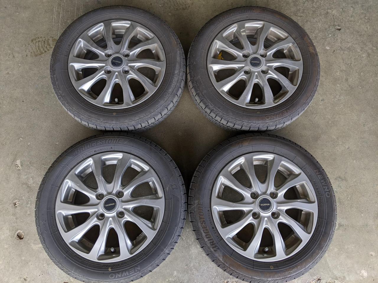 Комплект шин BRIDGESTONE NEWNO + диски BALMINUM TR10