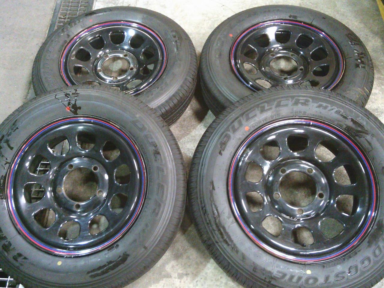 Комплект шин BRIDGESTONE DUELER H/L + диски Daytona стальные диски