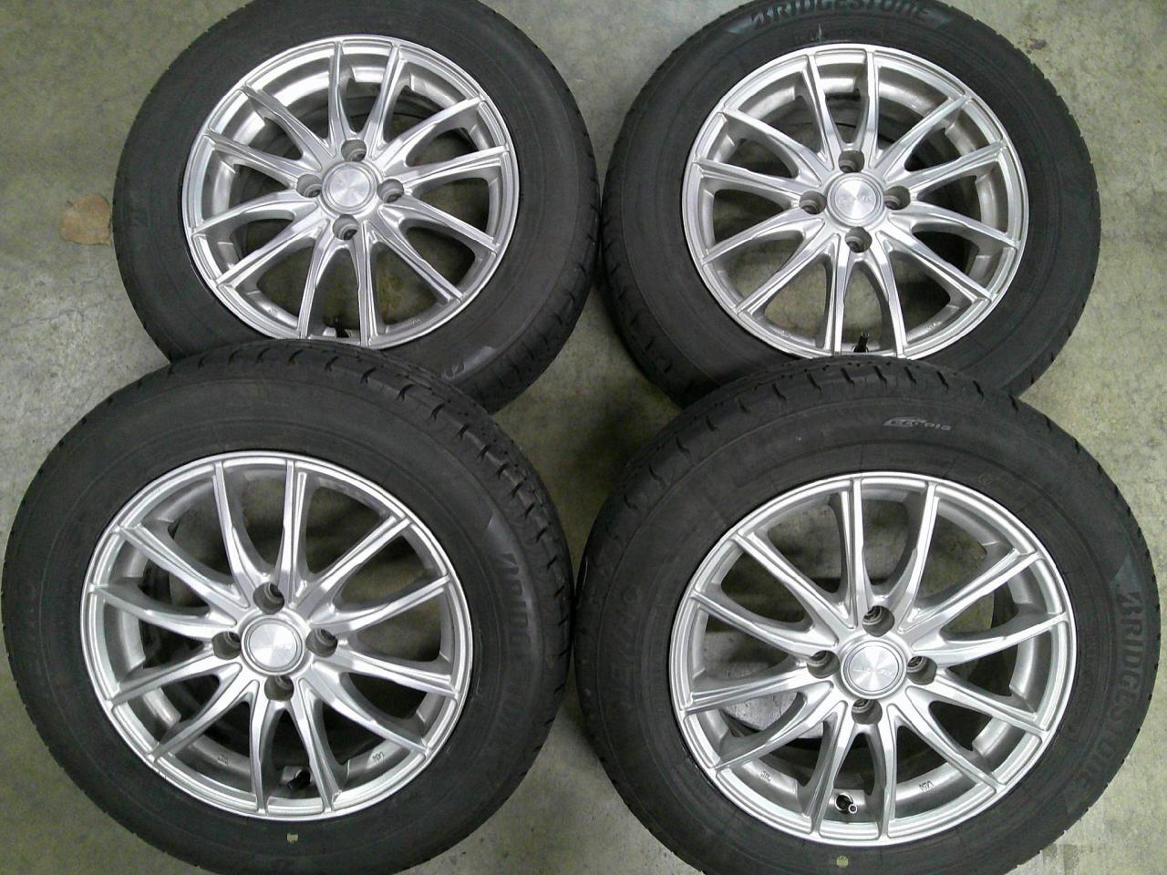 Комплект шин BRIDGESTONE NEWNO + диски AUTOBACS SEVEN LEBEN SS6