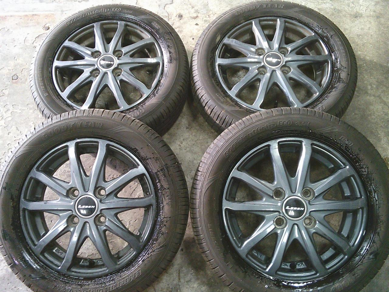 Комплект шин GOODYEAR EfficientGrip Hybrid EG01 + диски AUTOBACS SEVEN LEBEN LH