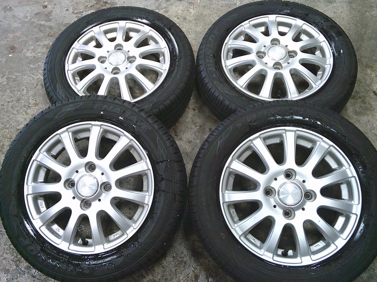 Комплект шин DUNLOP ENASAVE EC204 + диски ABE SHOKAI LA STRADA TIRADO
