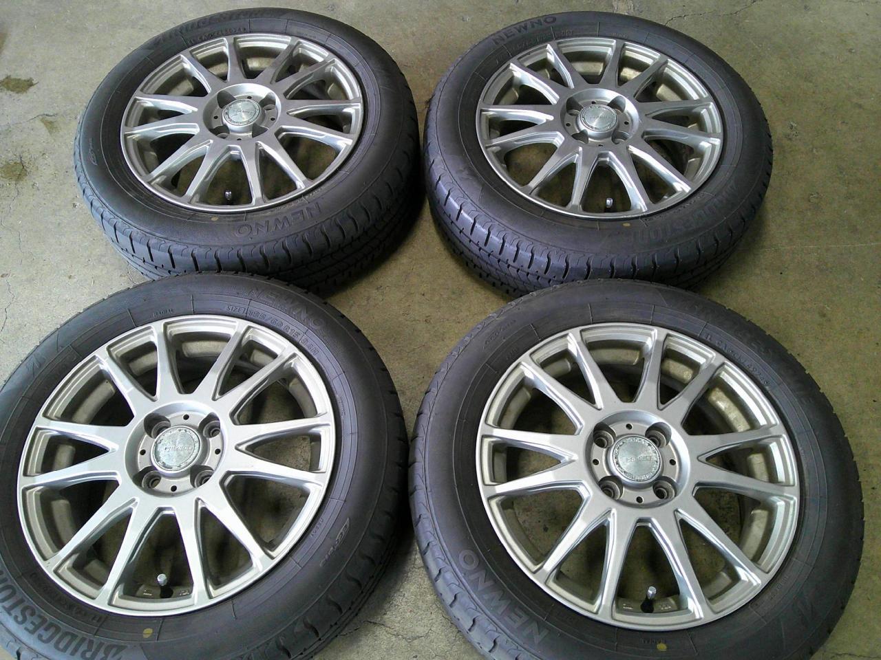 Комплект шин BRIDGESTONE NEWNO + диски KYOHO PREDICT TS-6