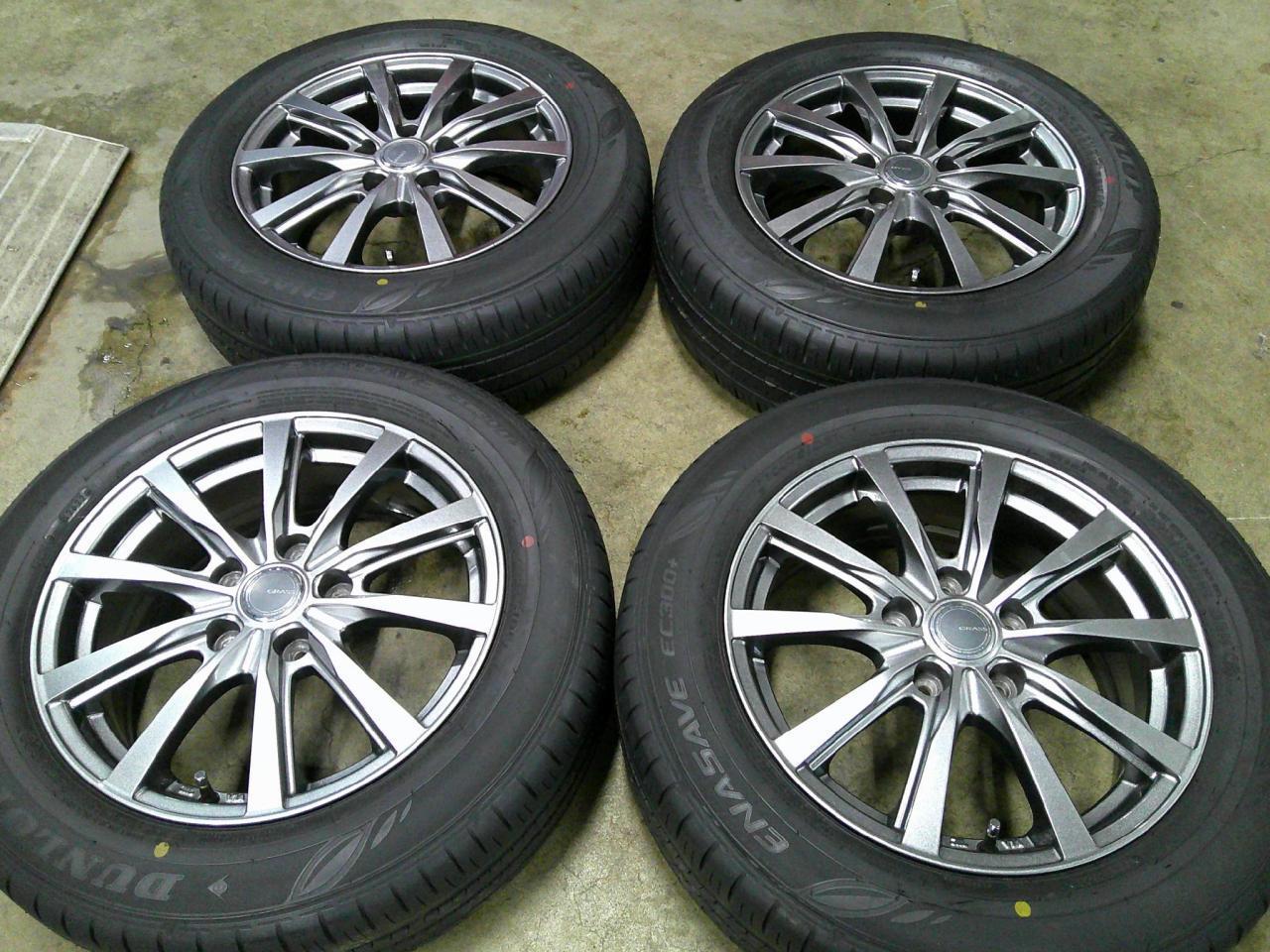 Комплект шин DUNLOP ENASAVE EC300+ + диски YFC GRASS ZX