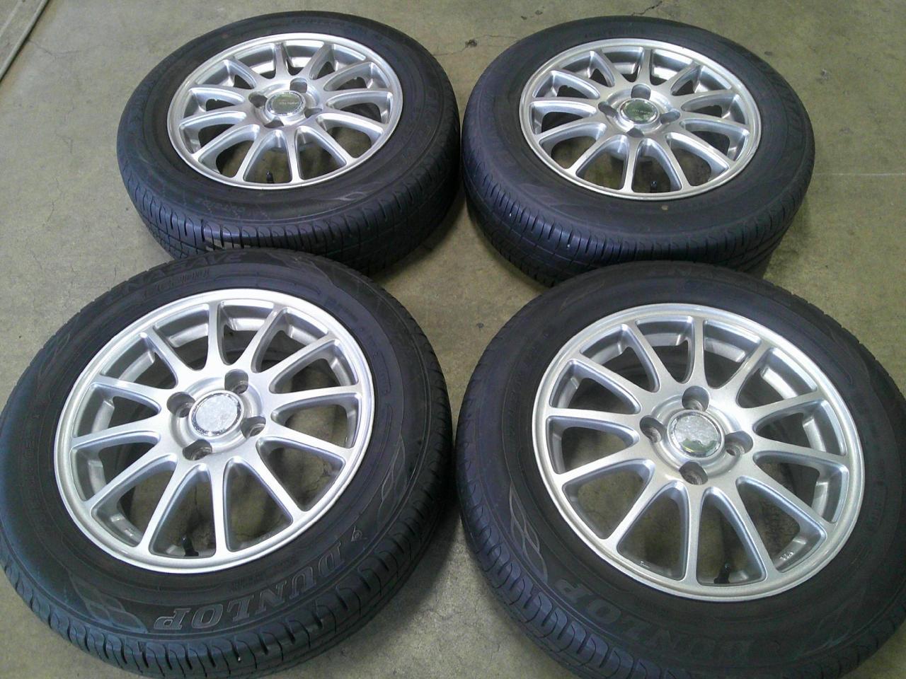 Комплект шин DUNLOP ENASAVE EC204 + диски BRIDGESTONE ECO FORME SE-12