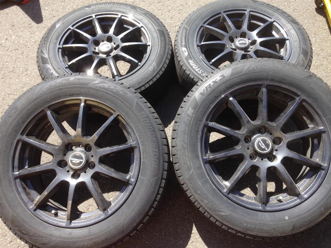 Комплект шин BRIDGESTONE BLIZZAK VRX3 + диски A-TECH SCHNEIDER CORSAGE