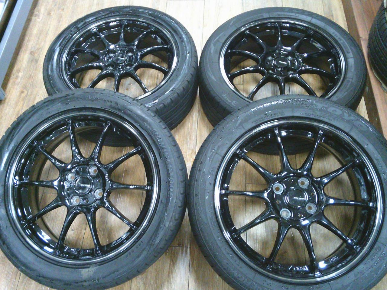 Комплект шин BRIDGESTONE TECHNO SPORTS/TOYO NANOENERGY 3PLUS + диски HOT STUFF G.speed P-06