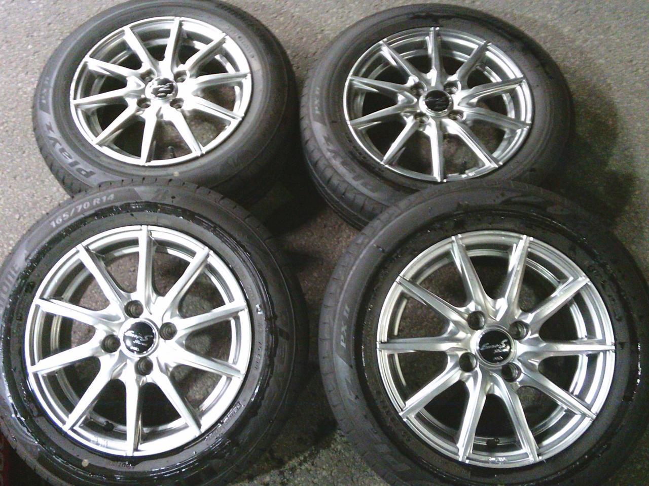 Комплект шин BRIDGESTONE PLAYZ PXⅡ + диски MARUKA SERVICE Euro-S stream