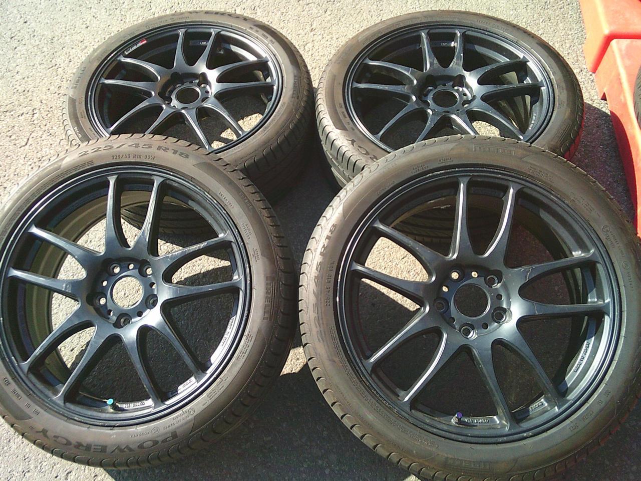 Комплект шин PIRELLI POWERGY + диски WORK EMOTION CR kiwami