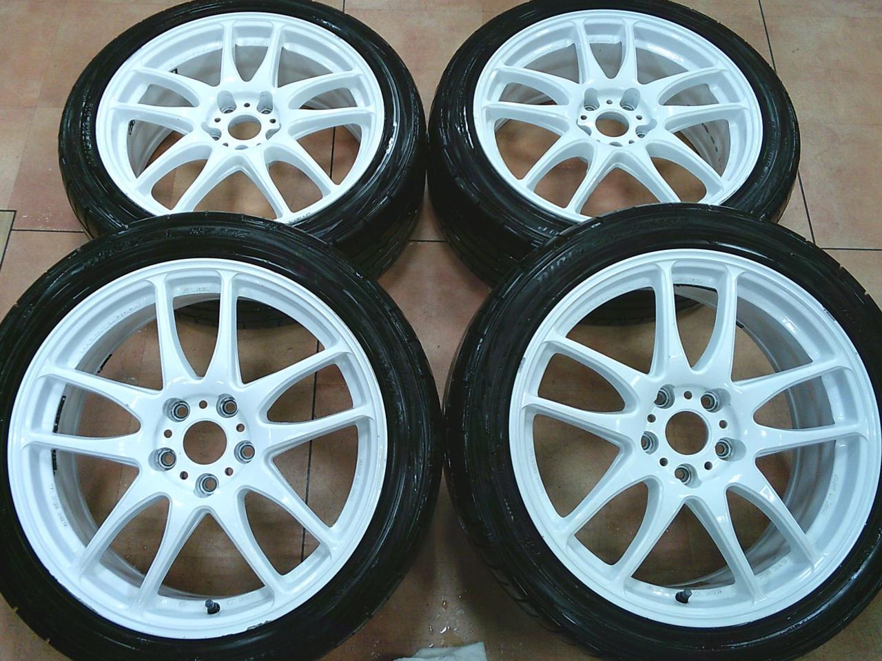 Комплект шин DUNLOP DIREZZA DZ102 + диски WORK EMOTION CR kiwami