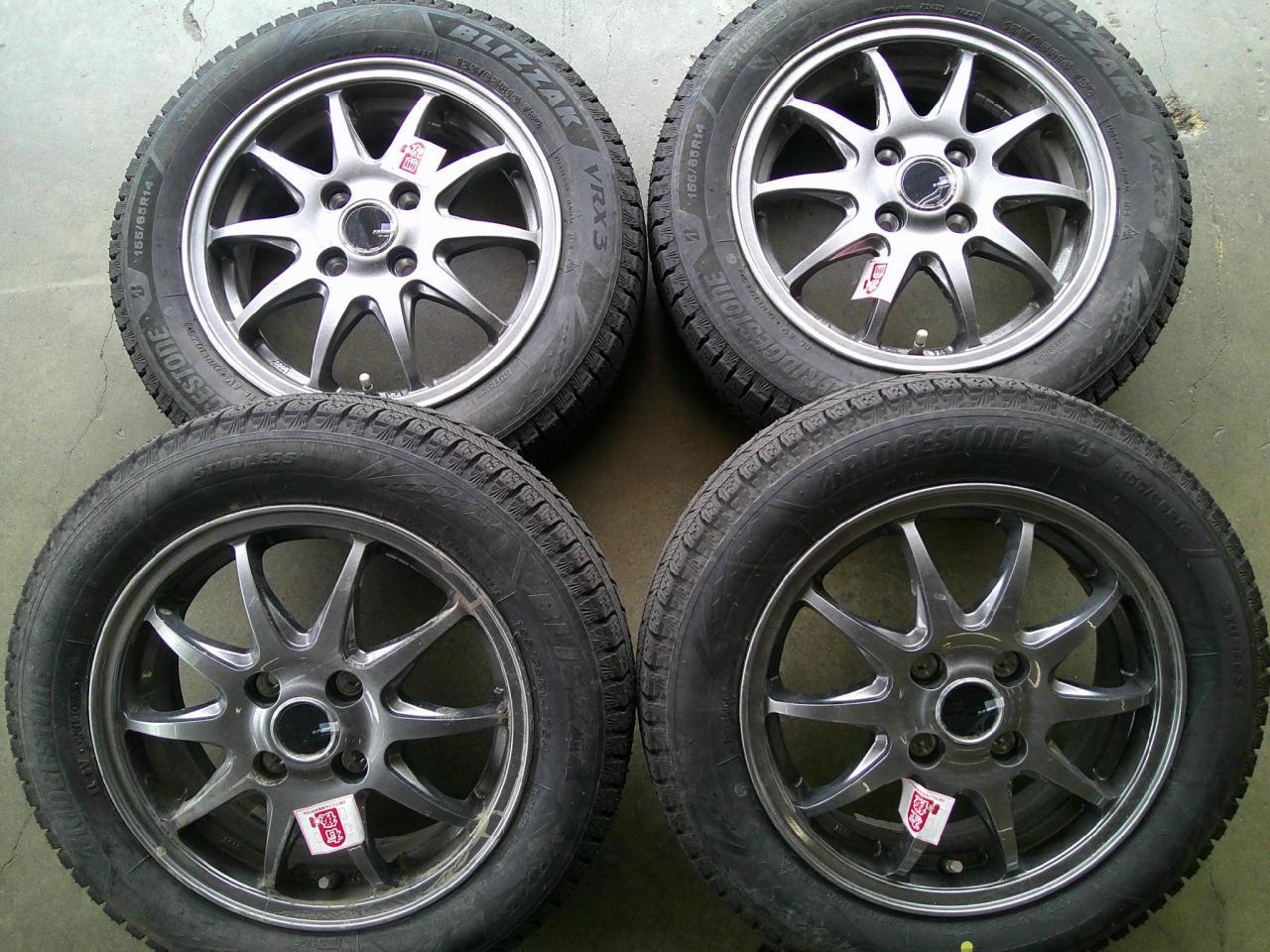 Комплект шин BRIDGESTONE BLIZZAK VRX3 + диски MONZA JAPAN MONZA ZACK JP-202