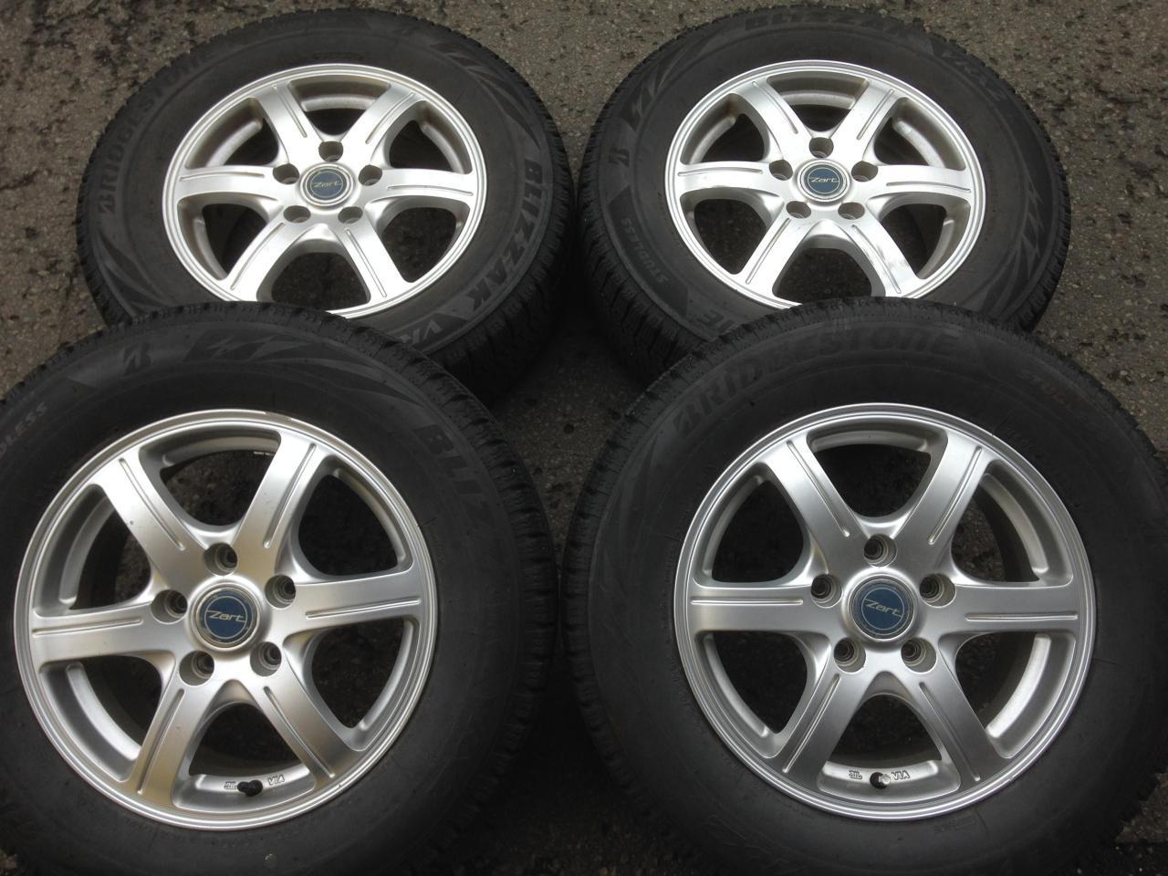 Комплект шин BRIDGESTONE BLIZZAK VRX2 + диски zart G6