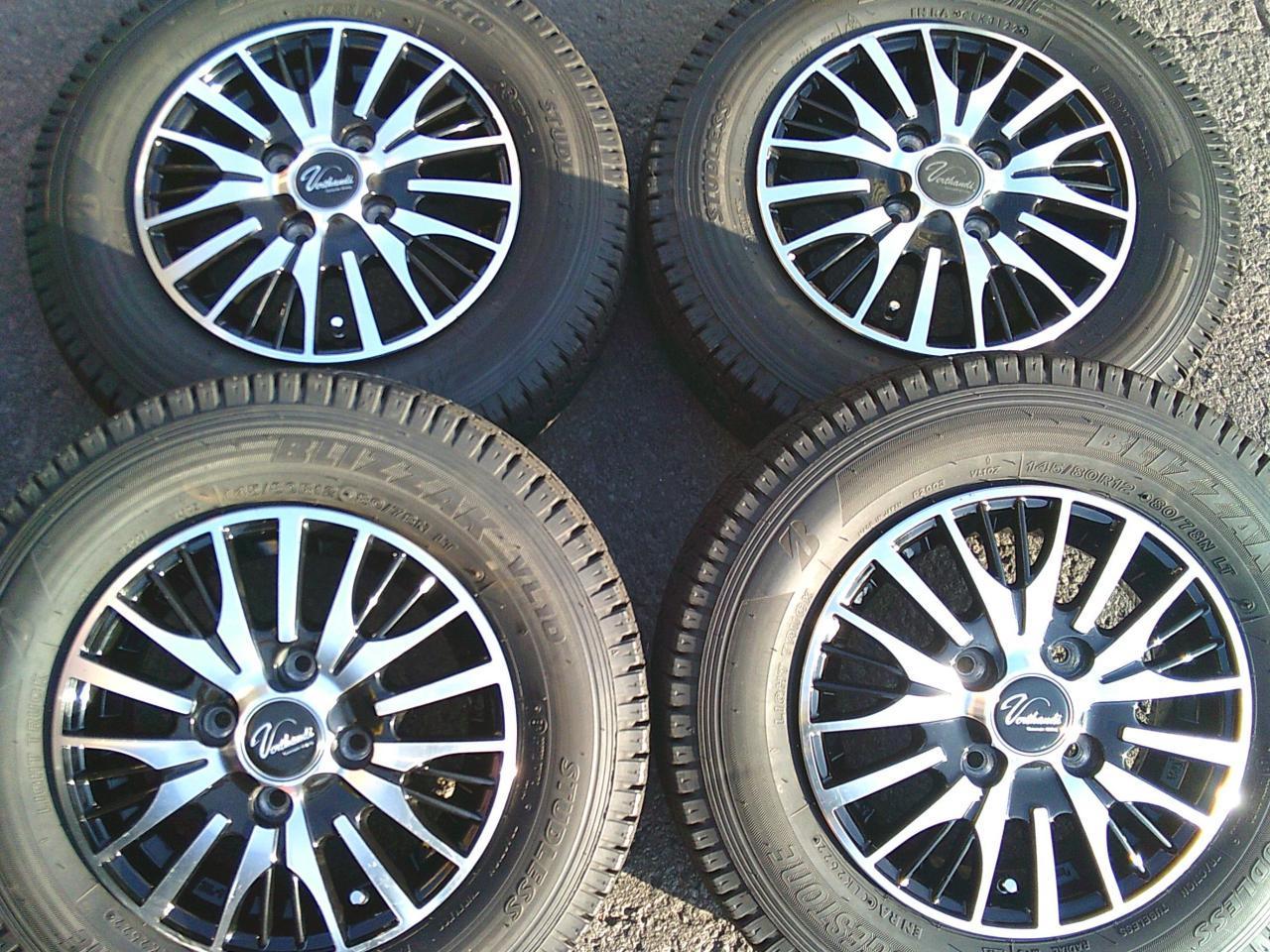 Комплект шин BRIDGESTONE BLIZZAK VL10 + диски Verthandi диски со спицами