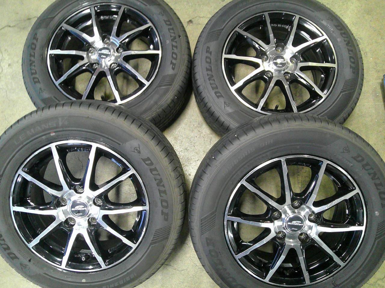 Комплект шин DUNLOP LEMANSⅤ+ + диски A-TECH SCHNEIDER SLX