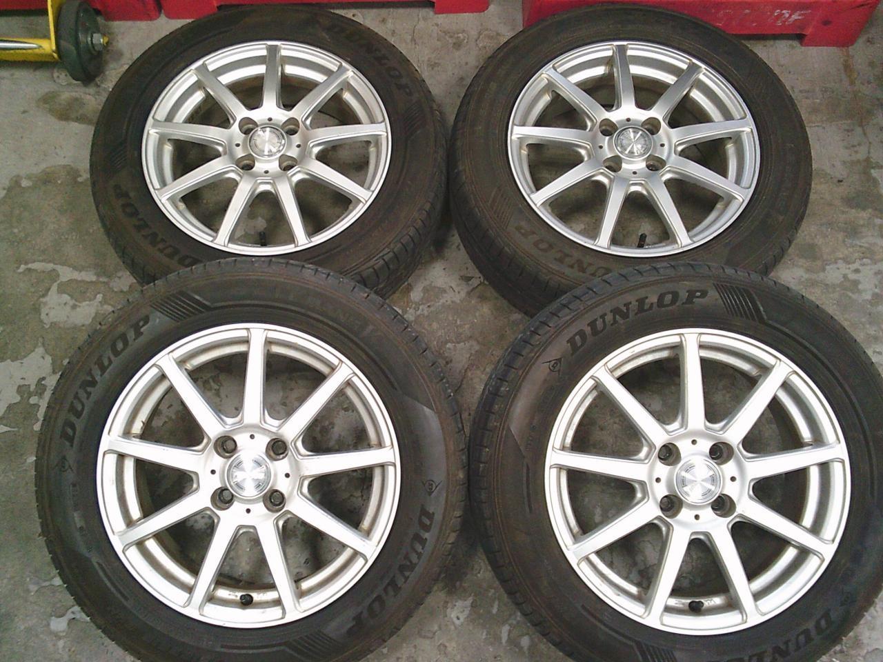 Комплект шин DUNLOP LEMANSⅤ+ + диски weds ravirion