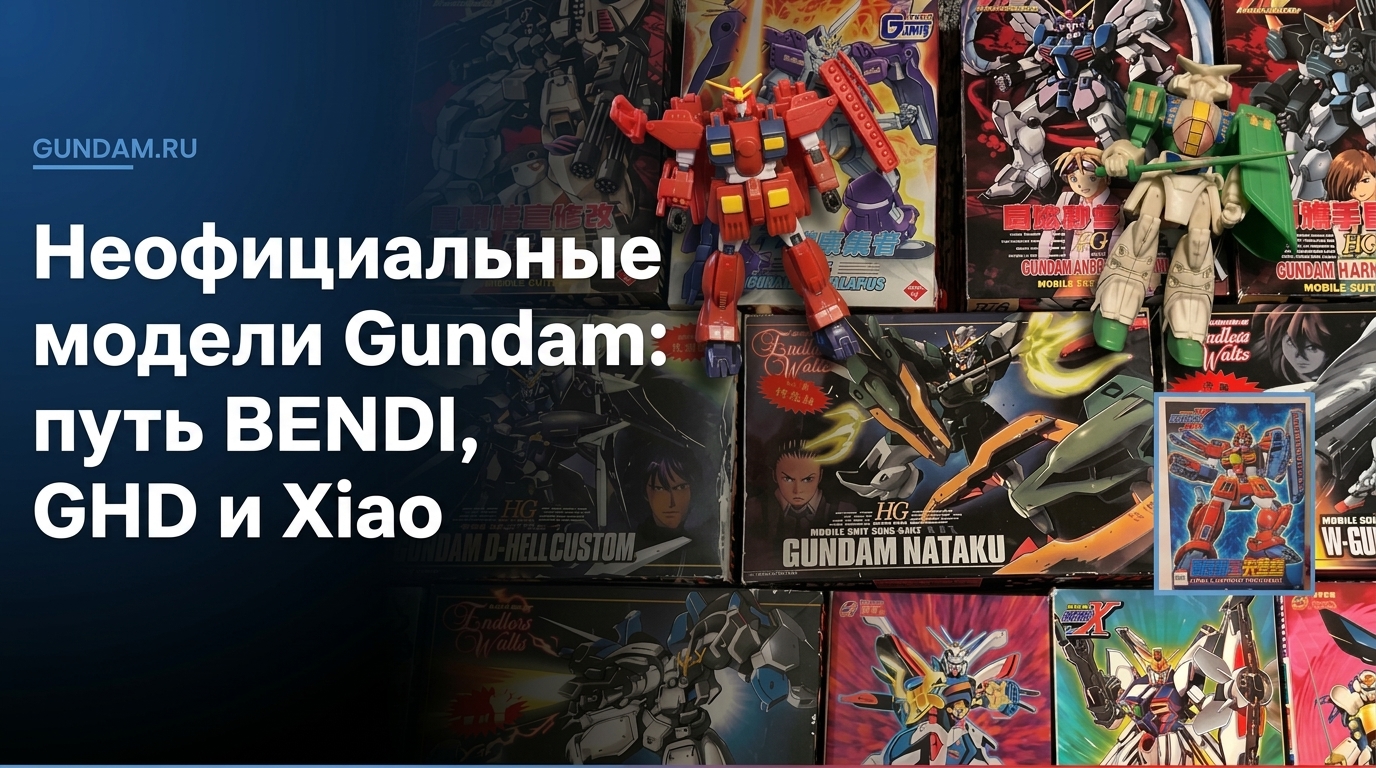 Как сформировался китайский рынок неофициальных моделей Gundam: путь BENDI, GHD и Xiao Bai Long
