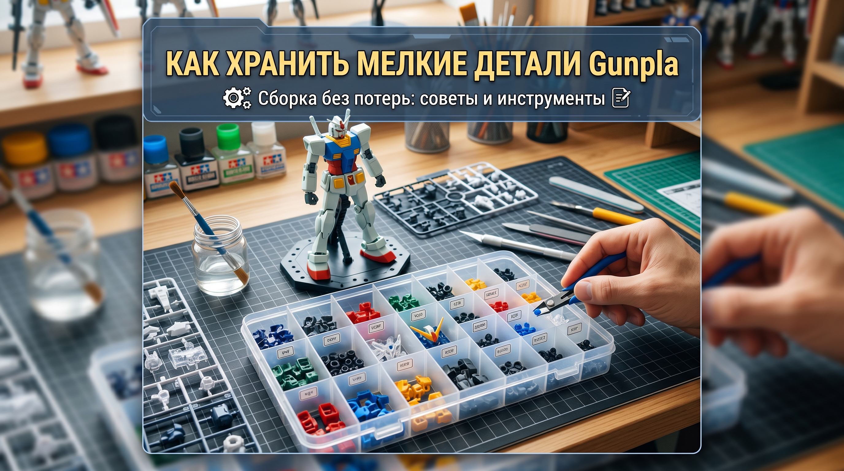 Как хранить и не потерять мелкие детали при сборке Gunpla