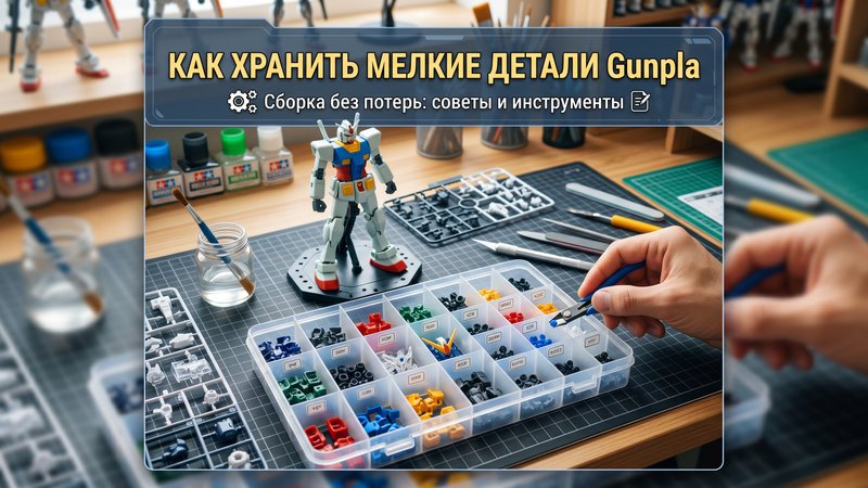 Как хранить и не потерять мелкие детали при сборке Gunpla