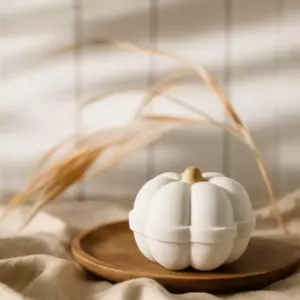 Бомбочка для ванной с морской солью ТЫКВА белая 150гр