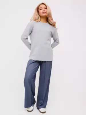 Лонгслив женский 24234-470 серый меланж