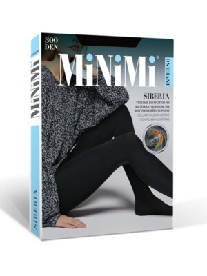 MINIMI SIBERIA 300 (хлопок с флисом) колготки женские теплые