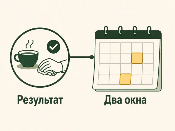 Конец визита, срок и два окна в календаре вместо пустого «как-нибудь потом».
