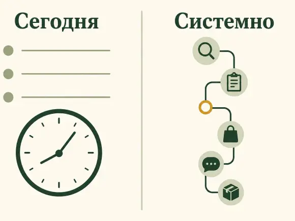 Срочное окно закрывают коротким списком. Пустые недели проверяют как разрыв спроса, не как скидку.