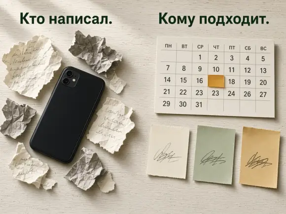 Хаотичные сообщения и одно окно рядом с тремя подходящими людьми из списка.