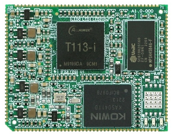 Allwinner T113-i Двухъядерный ARM Cortex-A7 + Одноядерный ARM Cortex-M7 Высокопроизводительный маломощный процессор промышленного класса