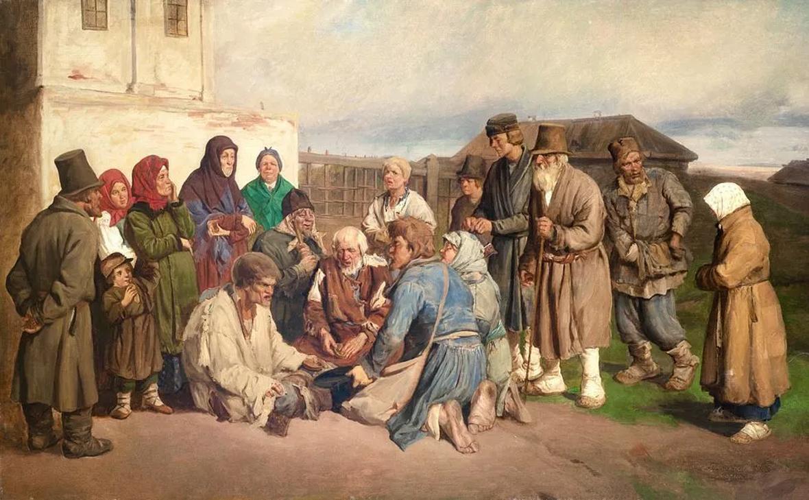 Картина Виктора Васнецова Богомольцы (Московский аукционный дом)