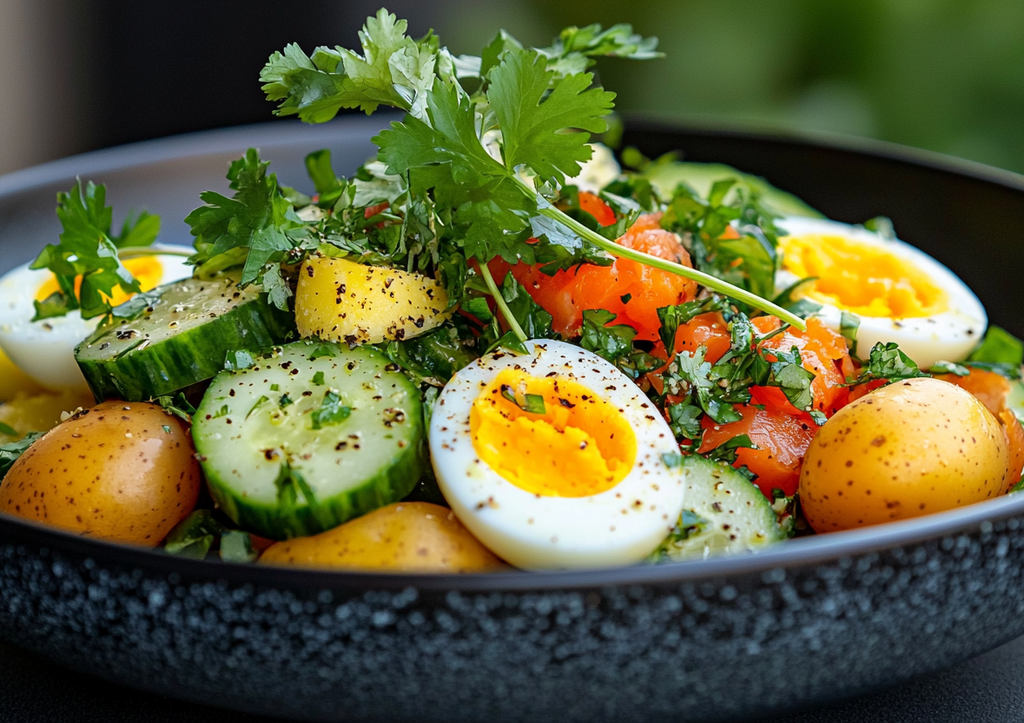 Нежный салат с красной рыбой без майонеза! Вкуснятина с особой заправкой