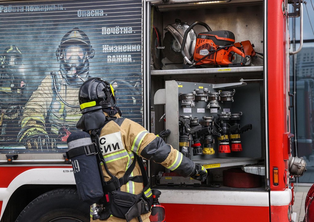 Пламя охватило грузинский ресторан в центре Москвы