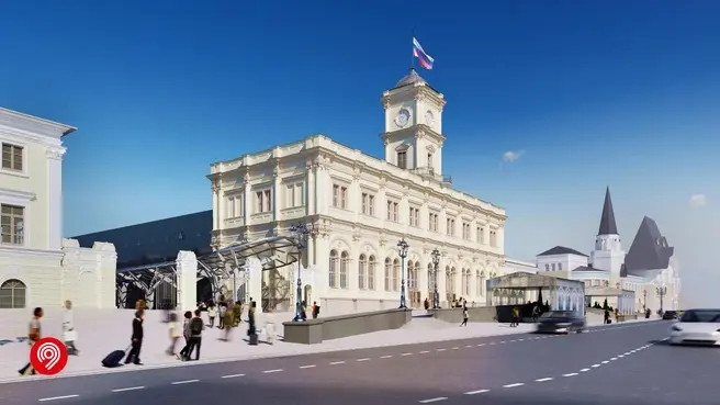 Москвичам показали, как будет выглядеть Ленинградский вокзал после капитального ремонта | Источник: Дептранс Москвы / T.me