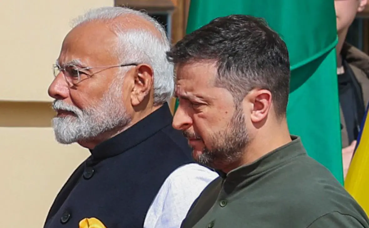 Нарендра Моди и Владимир Зеленский (ANI Photo / Reuters)
