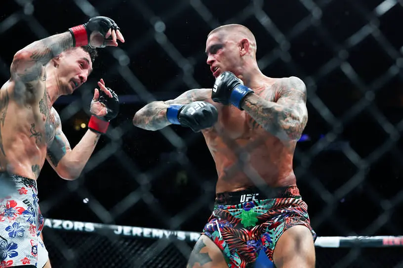 Бойцы смешанных единоборств Макс Холлоуэй (слева) и Дастин Порье