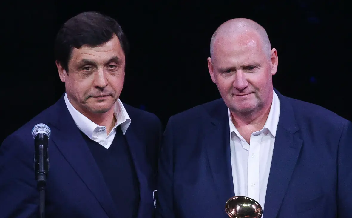 Валерий Каменский и Сергей Гомоляко (слева направо) (Сергей Бобылев / ТАСС)