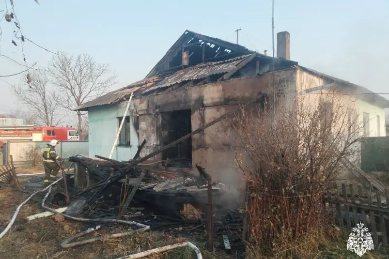 Мужчина умер при пожаре в селе Вадимовка ГУ МЧС России по Приморскому краю