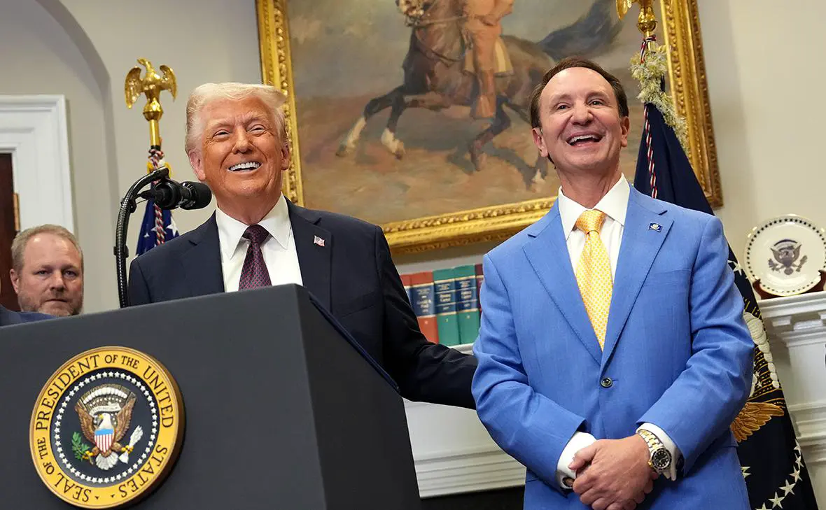 Дональд Трамп и Джефф Лэндри (Win McNamee / Getty Images)